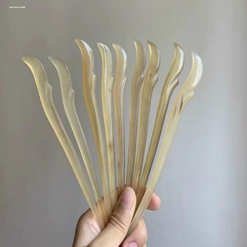 牛角羊角发簪手工复古中国风古典簪子盘发宫廷盘头发饰发钗