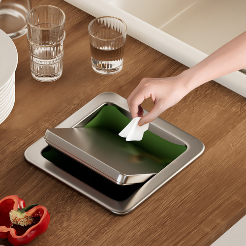 达点厨房隐藏式垃圾桶盖子