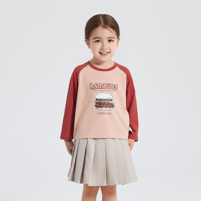 cutebunny2024春装新款女宝宝爆款长袖休闲t恤婴儿运动洋气打底衫,童装/婴儿装/亲子装,T恤,淘宝优惠券,粉丝福利购,淘宝优惠卷