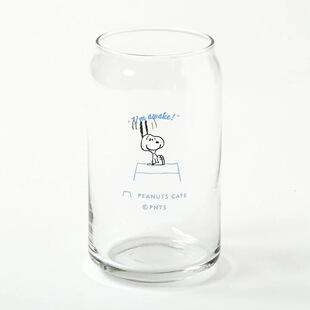 现货史努比咖啡店玻璃杯饮料杯473ml生日礼物礼品杯不退不换