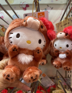 日本代购正版三丽鸥北海道限定小动物系列HELLO KITTY美乐蒂挂件