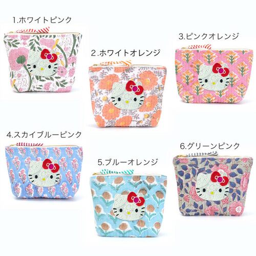 日本代购HelloKittyxMAYGLOBE系列手工印花零钱包收纳包