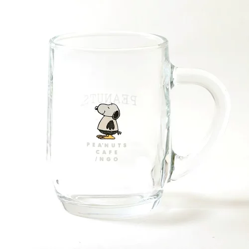 日本代购peanuts cafe史努比咖啡限定鹧鸪直饮杯啤酒杯不退不换