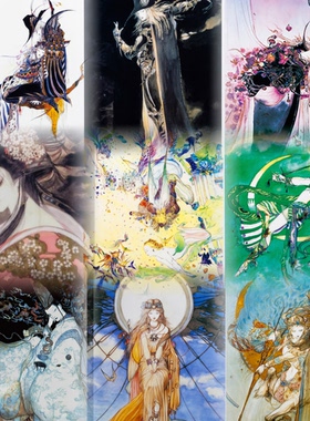 日本官方正版天野喜孝海报版画pet材质挂画装饰画艺术品礼物