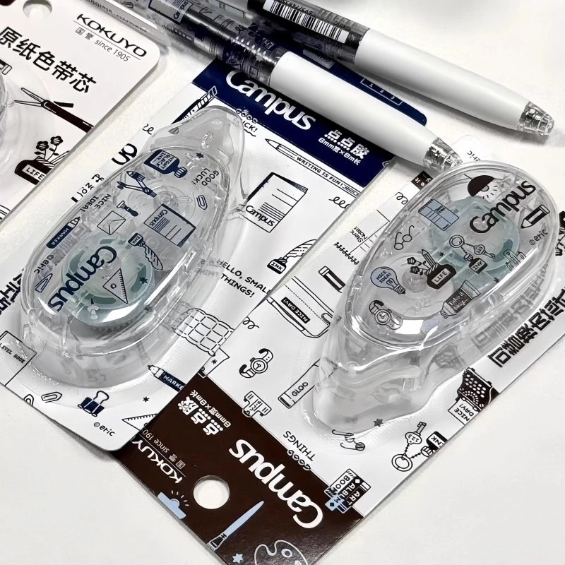 日本KOKUYO国誉点点胶ERIC联名款大容量学生手工用透明点状双面胶图片