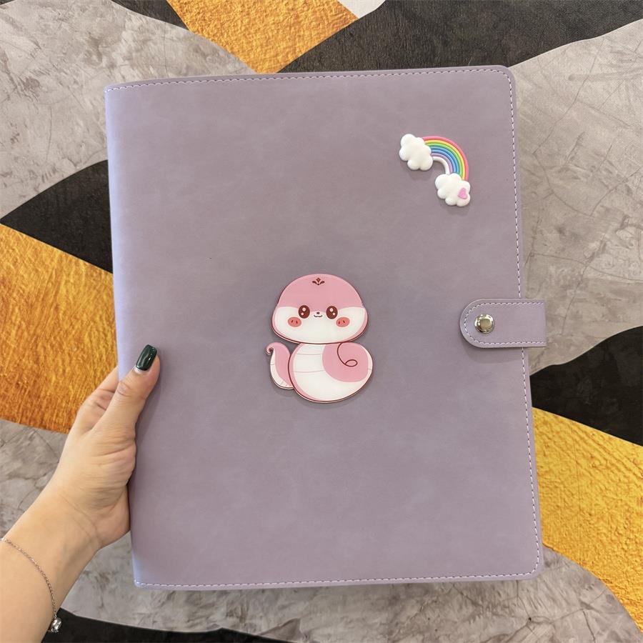 25款新版宝妈产检收纳册卡通蛇宝宝孕检报告单档案册a4a5页软皮资