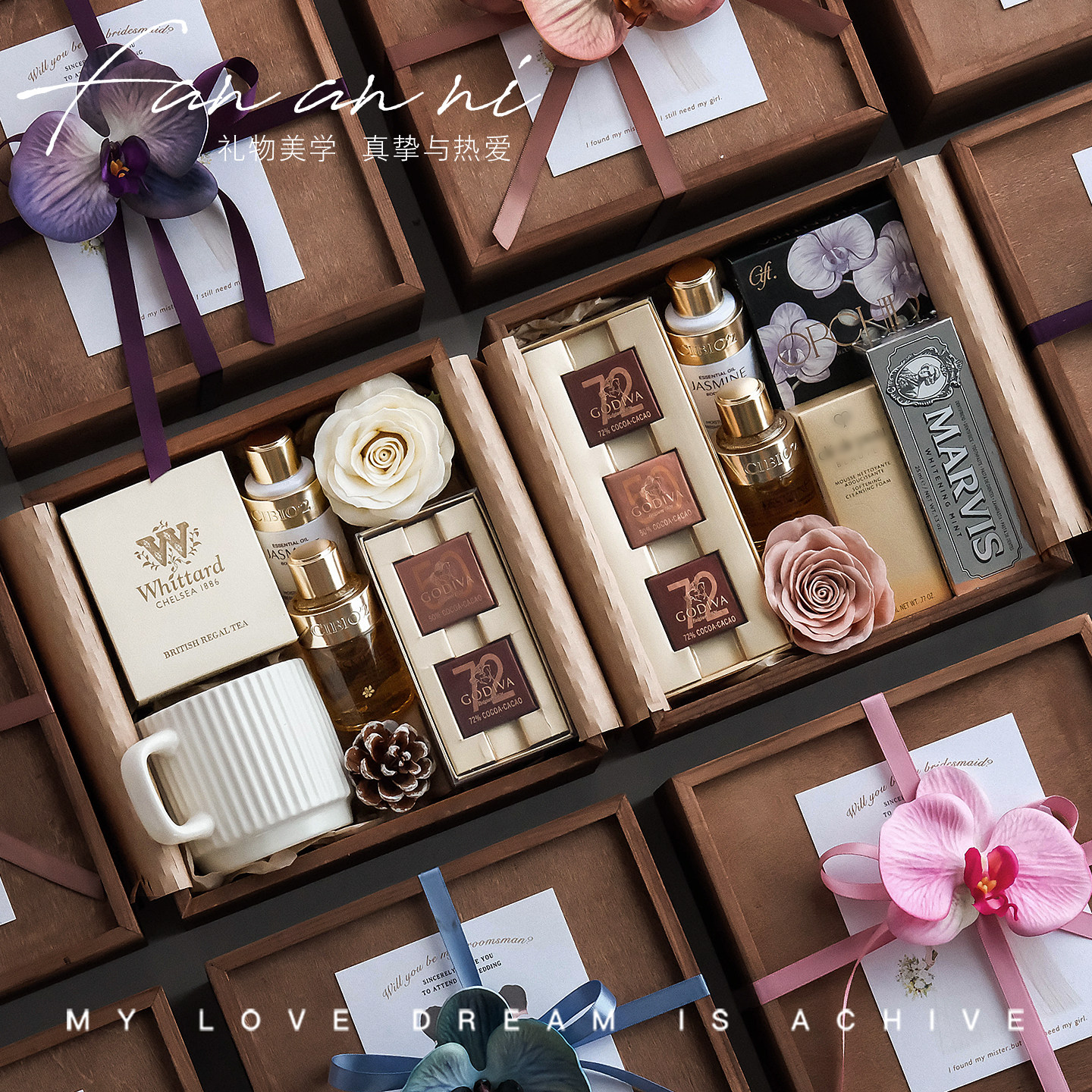 木盒伴手礼女伴娘伴郎结婚闺蜜高档实用礼物小众高级感礼盒空盒子,节庆用品/礼品,伴手礼,淘宝优惠券,粉丝福利购,淘宝优惠卷