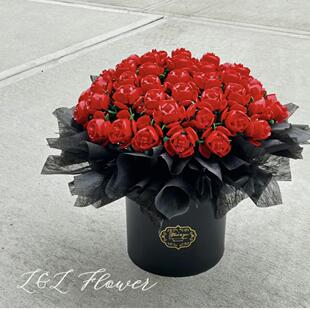 2026新款国产积木花束花桶女孩系列拼装玩具送女友玫瑰花求婚七夕