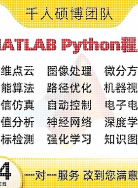 matlab代编程序Python神经网络深度学习图像信号处理算法通信彷真