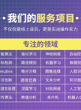 Matlab程序代编微分方程python代编算法优化控制电气彷真图像处理