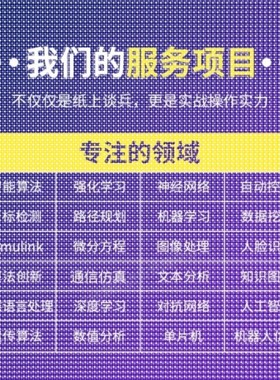 Matlab程序代编微分方程python代编算法优化控制电气彷真图像处理