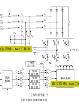 APF 并联型 有源电力滤波器 dq 谐波抑制 matlab simulink 仿真