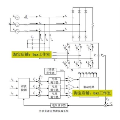APF 并联型 有源电力滤波器 dq 谐波抑制 matlab simulink 仿真