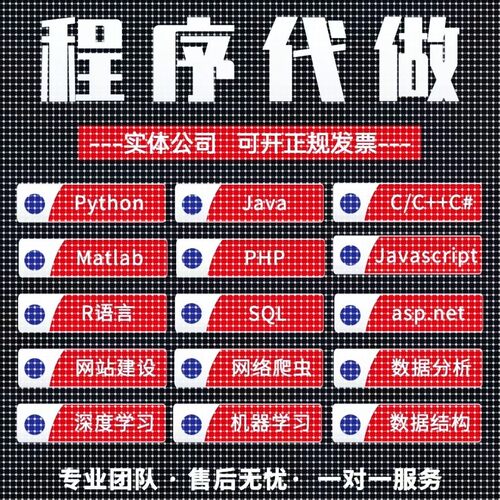 Java程序代编代做C语言c++代码python爬虫c#.net设计前端软件开发