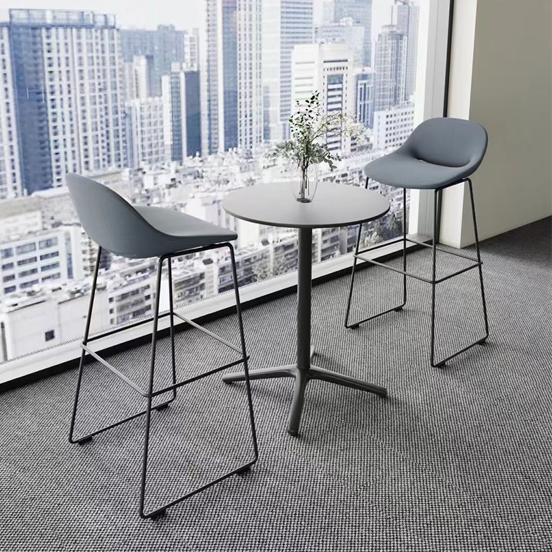 吧台椅现代简约家用靠背凳子酒吧咖啡厅轻奢时尚岛台椅前台高脚椅