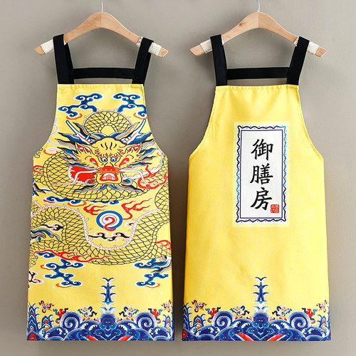 拓系帆布国潮风否防污围裙