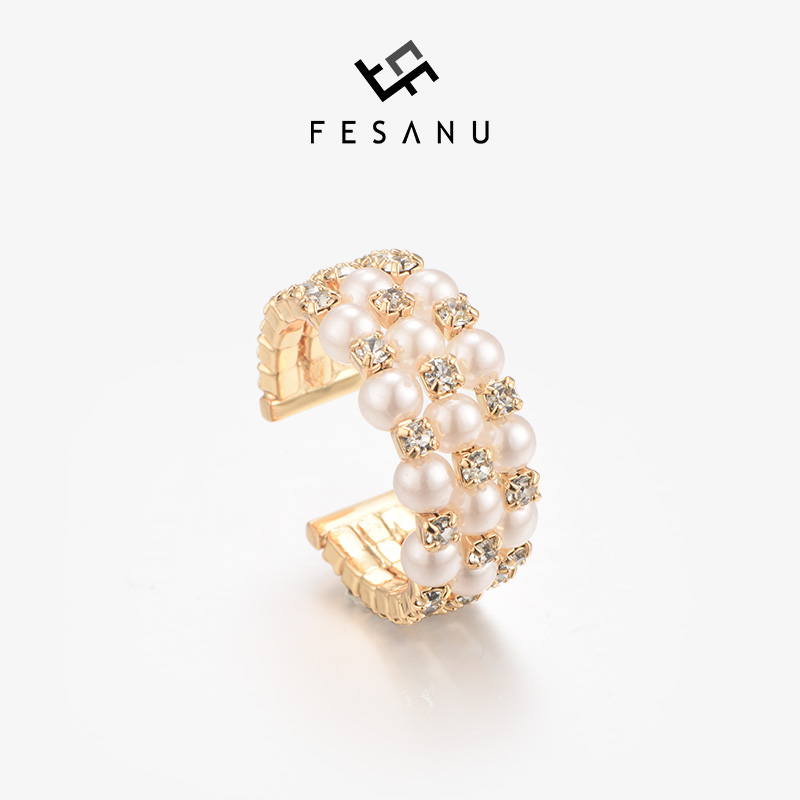 FESANU设计师小香风装饰开口戒指