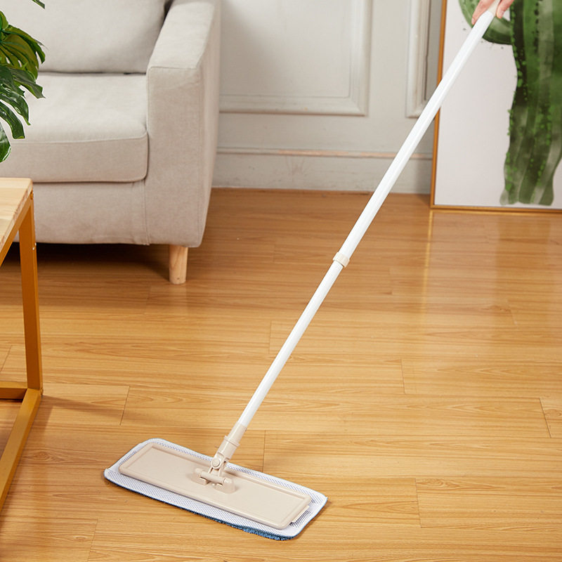 涤太太平板拖把静电粘扣式拖把 免手洗拖布可拆洗拖把懒人免手洗