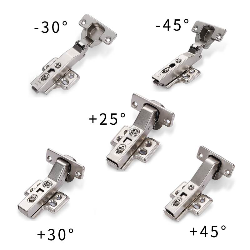 165度转角柜联动门铰链斜角柜五角柜钻石柜负25 30正45度合页门铰