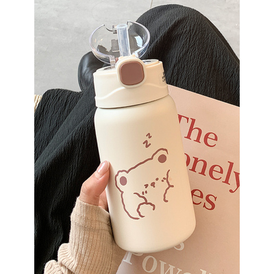 软萌治愈系304不锈钢保温杯带重
