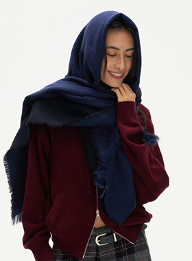 Septhouse  休闲百搭双色围巾女秋冬新款高级感披肩保暖围脖