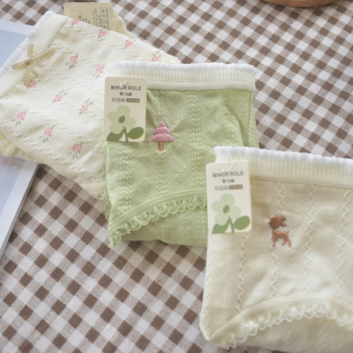 布目鱼7A抗菌A类纯棉森系小鹿