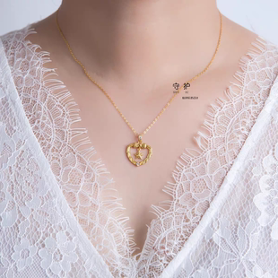 军恋925纯银五角星少女心蝴蝶结橄榄枝项链兵哥哥送异地军嫂礼物