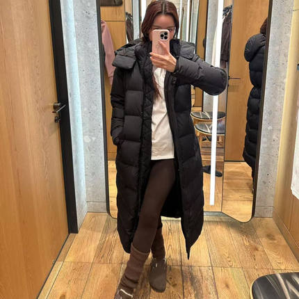 加拿大代购 lulu Wunder Pull 女士泡芙九格中长款连帽羽绒服外套