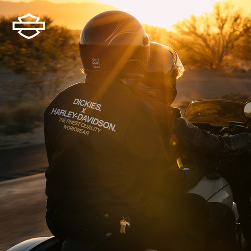 哈雷戴维森 x Dickies联名款艾森豪威尔夹克外套春秋摩托车骑行