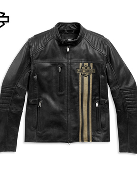 哈雷戴维森Passing Link II 男士皮夹克三通风口设计舒适便捷