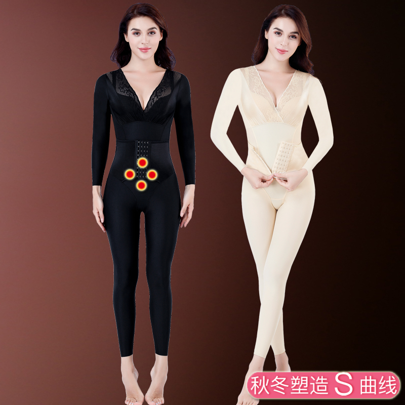 秋冬后脱连体塑身衣长裤燃脂瘦身