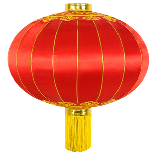 特大号红灯笼广告定做新年户外防水绸布铁口灯笼春节物业大门灯笼