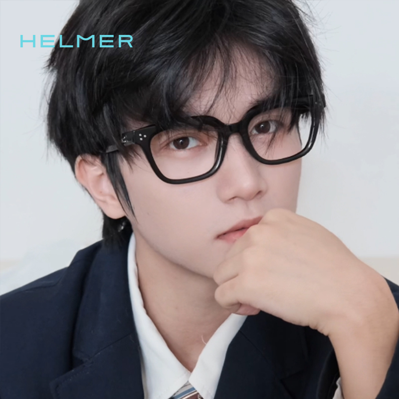 近视眼镜女可配有度数ins潮流防蓝光防辐射方圆脸粗边素颜平光镜