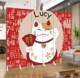 入户玄关装 福字招财猫日式 浮世绘美食餐厅折叠屏风隔断客厅时尚 饰