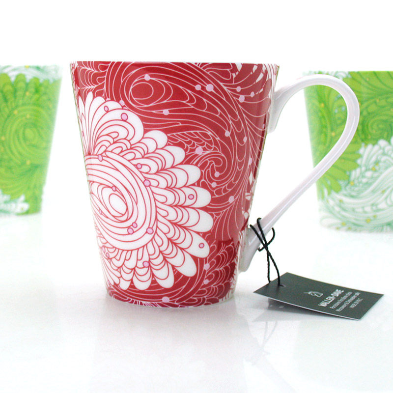 WALLEN骨瓷艳丽大容量办公室杯子