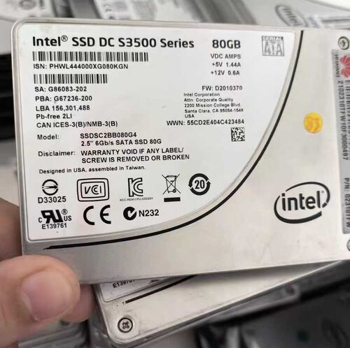Intel/英特尔 s3500 80G