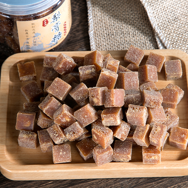 成都梨膏糖沙溢满买2瓶送1瓶硬糖