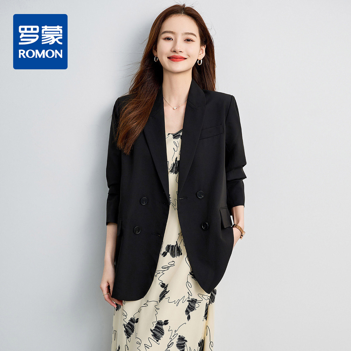 罗蒙女士西装外套时尚通勤休闲百搭气质干练职业气质有型西服外套,女装/女士精品,西装,淘宝优惠券,粉丝福利购,淘宝优惠卷