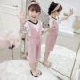 Girls Summer Bib Set 2019 New Ultra Ocean Children Wear Tide Korea Children Fashion Two-Piece Summer - Khác thời trang bé gái