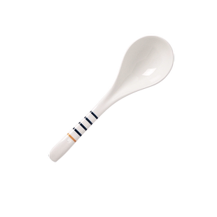 日式陶瓷汤勺大号盛汤长柄勺子家用喝汤调羹盛粥大勺汤匙拉面勺子