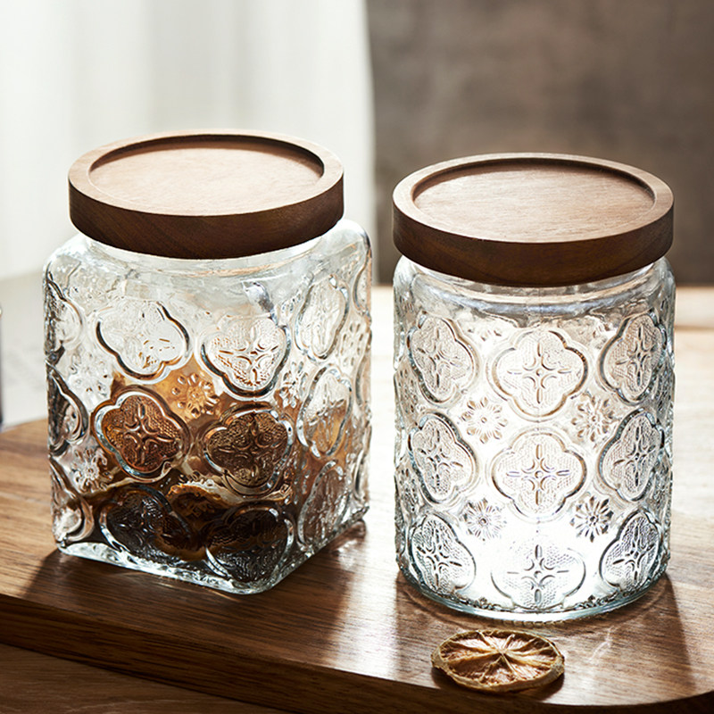 透明玻璃密封罐泡菜坛子腌菜蜂蜜收纳罐子厨房五谷杂粮储物瓶子,厨房/烹饪用具,密封罐,淘宝优惠券,粉丝福利购,淘宝优惠卷