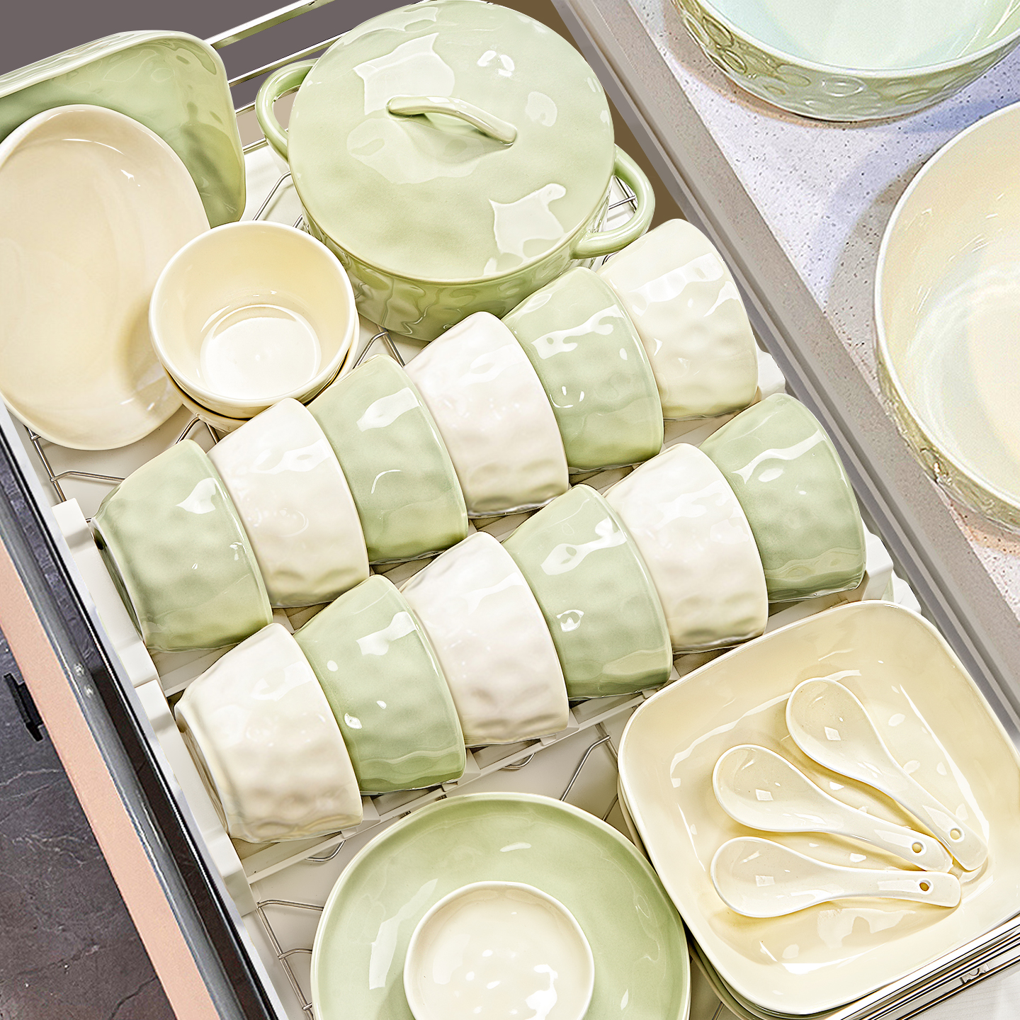 【国补立减15%】奶油风餐具套装