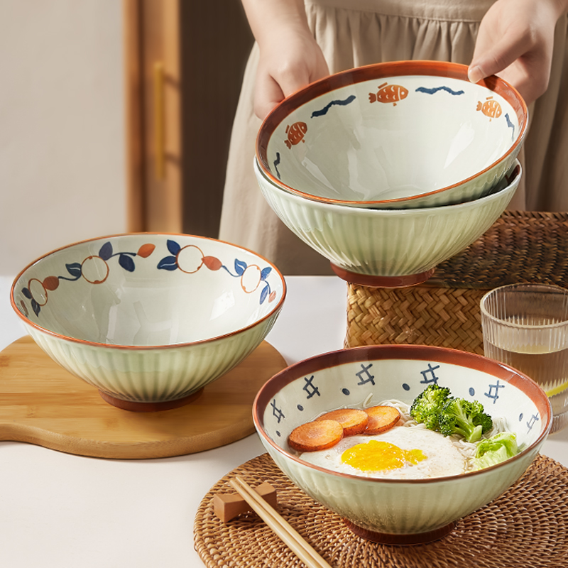 日式斗笠拉面碗家用吃面条碗大碗
