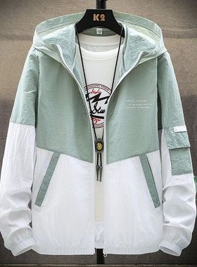 Summer Jacket Men's Thin Loose Jacket Student's Korean-style