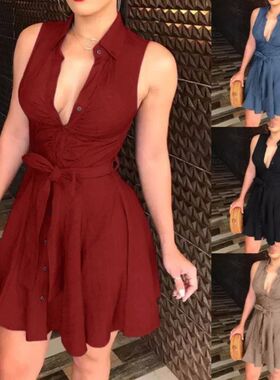 Short Dresses Elegant Party Evening Casual New Summer Women