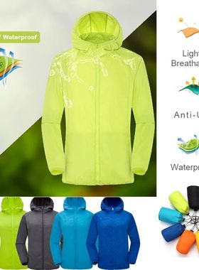 Camping Rain Coat Men Women Windbreaker Women Men's Waterpro
