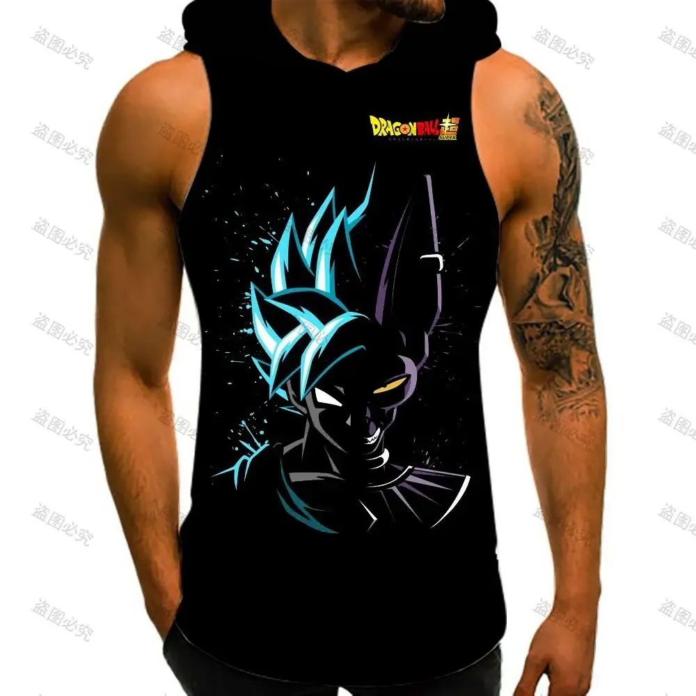 Men's T-shirts Hooded T-shirt Vegeta Dragon Ball Z Custom