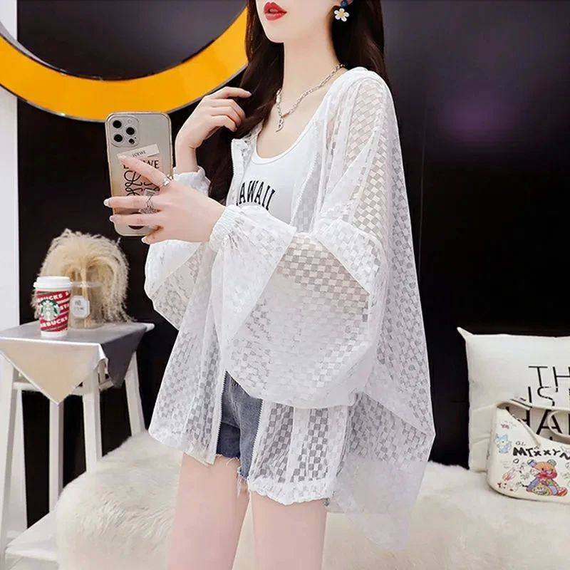 Sun Protection Clothing Women's Fashion Thin Hooded Jacket 2