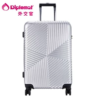 Ngoại giao / Ngoại giao Xe đẩy Nam và nữ vali vali 20/24 inch vali khóa mật khẩu - Va li các loại vali kéo 