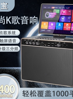 华宝户外音响大音量高档家庭ktv机音响广场音箱卡拉ok家用一体